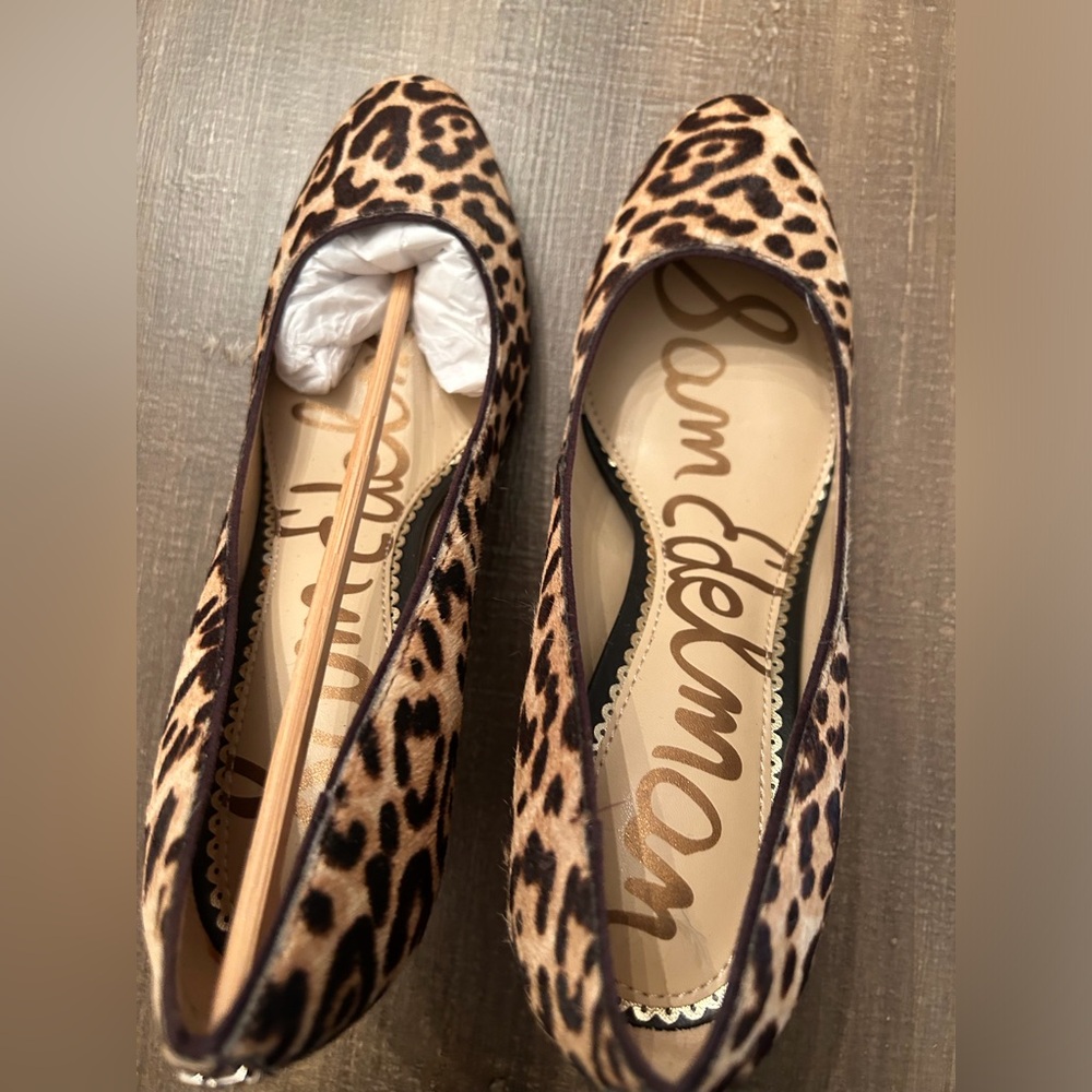 Sam Edelman Leopard Print Pointed Toe heels in Brown and Black